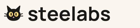 Steelabs light wordmark